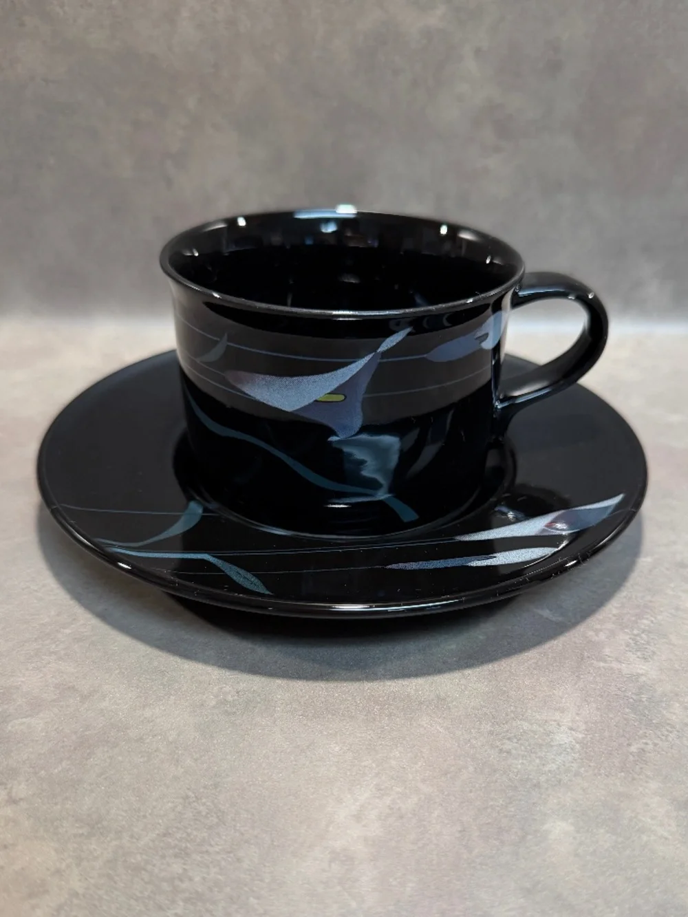 Mikasa Opus Black Cup & Saucer
